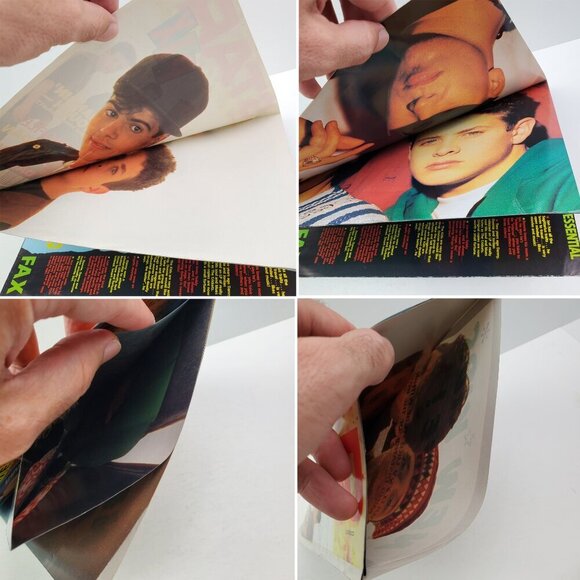 Star Pix New Kids on Block Mega Poster/Mini Magazine NKOTB Vintage 1990 Issue #1 - Picture 4 of 9